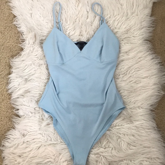 Forever 21 Tops - Blue bodysuit